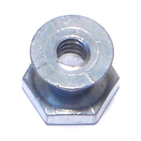 Midwest Fastener Breakaway Lock Nut, #10-24, Zinc, Zinc Plated, 12 PK 77781